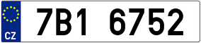 Trailer License Plate